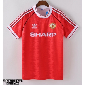 Manchester United 1991-1992 Retro Domácí Dres Krátký Rukáv